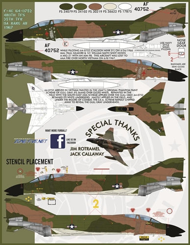 ファーボール 48-030 1/48 F-4C＆F-4DファントムIIガンファイターファントム、パート2