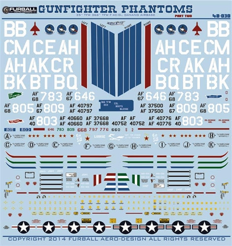 ファーボール 48-030 1/48 F-4C＆F-4DファントムIIガンファイターファントム、パート2