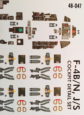 ファーボール 48-047 1/48 F-4B/N,J/S コクピット ディティールセット