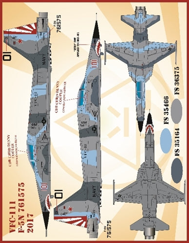 ファーボール 48-065 1/48 アメリカ海軍 VFC-111 F-5NFフリーダムファイター、バンディット・サンダウナーズ