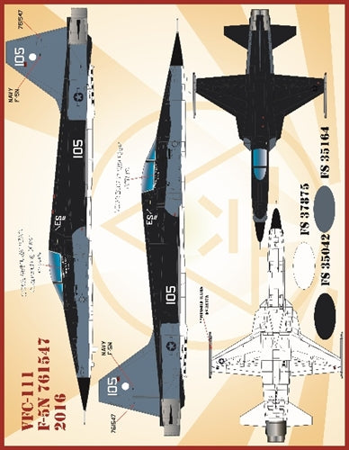 ファーボール 48-065 1/48 アメリカ海軍 VFC-111 F-5NFフリーダムファイター、バンディット・サンダウナーズ