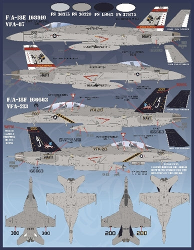 ファーボール 48-066 1/48 アメリカ海軍 F/A-18C/E/G ホーネット、 第8空母航空団 生来の決意作戦2017