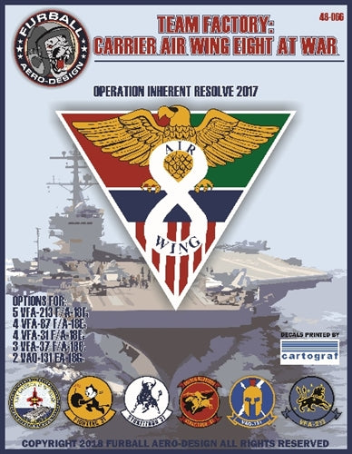 ファーボール 48-066 1/48 アメリカ海軍 F/A-18C/E/G ホーネット、 第8空母航空団 生来の決意作戦2017