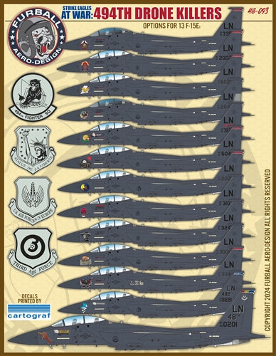 ファーボール 48-093 1/48 F-15Eドローンキラー