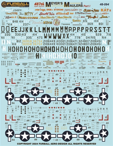 ファーボール 48-094 1/48 P-51 マイヤーズ・モーラーズ パート1