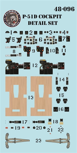 ファーボール 48-096 1/48 P-51Dコクピット ディティールセット
