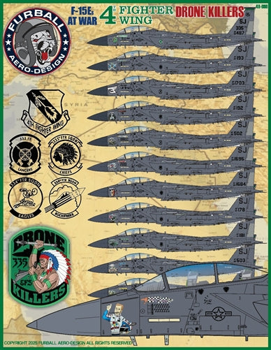ファーボール 48-098 1/48 F-15E 第4戦闘航空団ドローンキラー