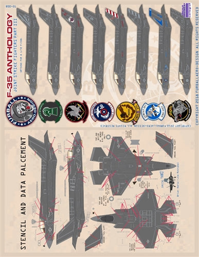 ファーボール 72-008 1/72 F-35ライトニングII用 F-35アンソロジー、ジョイントストライクファイターズ、パート3