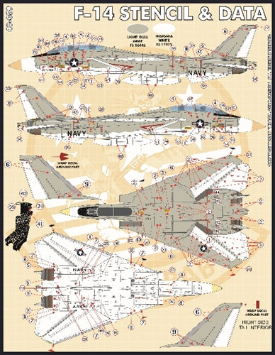 ファーボール 72-010 1/72 F-14 ステンシル