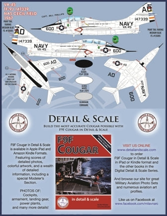 ファーボール FDS-4801 1/48 アメリカ海軍 F9F-8T TF-9J エアウィングオールスターズ：クーガートレーナーCAG