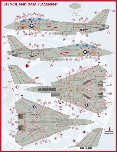 ファーボール FDS-4816 1/48 アメリカ海軍 F-14 トムキャット カラー＆マーキング、パート8