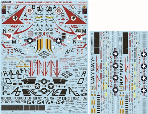 ファーボール FDS-4816 1/48 アメリカ海軍 F-14 トムキャット カラー＆マーキング、パート8