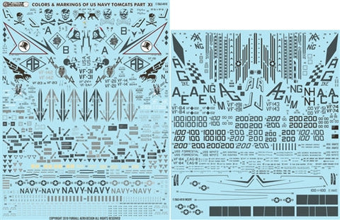 ファーボール FDS-4818 1/48 アメリカ海軍 F-14 トムキャット カラー＆マーキング、パート9