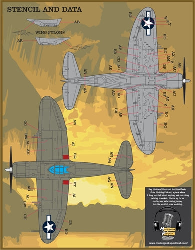 ファーボール F/D&S-4831 1/48 P-47 カラーリングとマーキング パート3