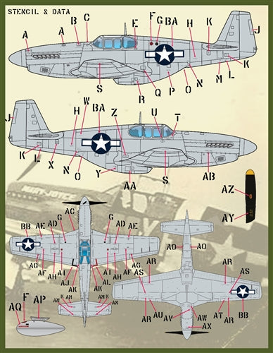ファーボール F/D&S-4834 1/48 P-51B/Cのカラーリングとマーキング パート1