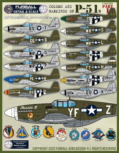 ファーボール F/D&S-4834 1/48 P-51B/Cのカラーリングとマーキング パート1
