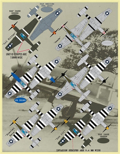 ファーボール F/D&S-4835 1/48 P-51B/Cのカラーリングとマーキング パート2