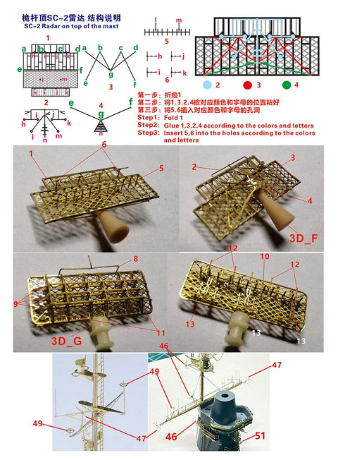 ファイブスターモデル FS350031 1/350 WWII時のアメリカ海軍駆逐艦・護衛艦用レーダーセットI