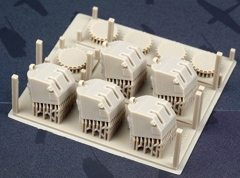 ファイブスターモデル FS350037 1/350 WWII アメリカ海軍 5インチ38口径ツインマウント Mk.28 防水キャンバス無し (5セット)(3Dプリンター製)