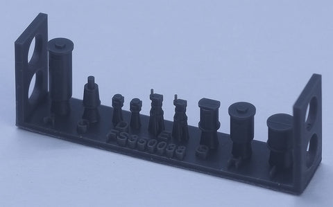 ファイブスターモデル FS350038 1/350 WWII時のアメリカ海軍戦艦・空母用レーダーセットIII（初期型）