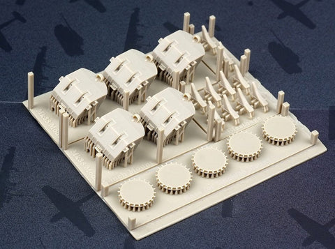 ファイブスターモデル FS350050 1/350 WWII アメリカ海軍 5インチ38口径 ツインマウント Mk.38 防水キャンバス有り (5セット)(3Dプリンター製)