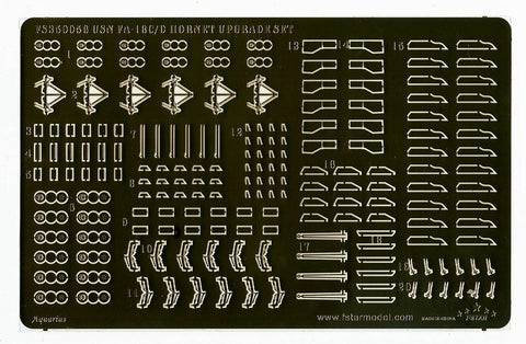 ファイブスターモデル FS350056 1/350 アメリカ海軍 F/A-18C/D ホーネット アップグレードセット トランペッター用 (6セット分)