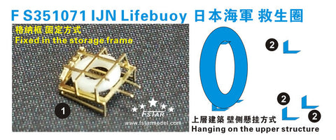 ファイブスターモデル FS351071 1/350 WWII 日本海軍 艦艇用 浮き輪(20個)