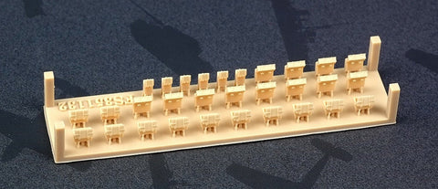 ファイブスターモデル FS351132 1/350 WWII 日本海軍 25mm/13mm対空機銃 弾薬箱 (蓋開き状態) (3Dプリンター製)