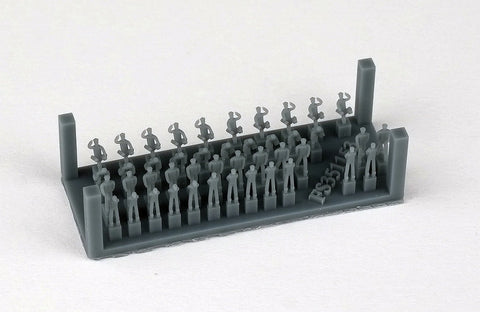 ファイブスターモデル FS351153 1/350 3D レジン船クルー I (8 つのジェスチャー、各 5 個、合計 40 個、ボーナス4 個)