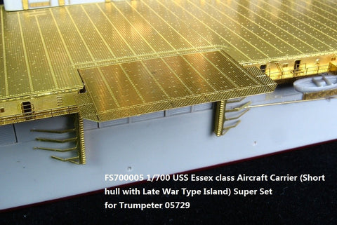 ファイブスターモデル FS700005 1/700 エセックス級航空母艦(短船体)スーパーセット