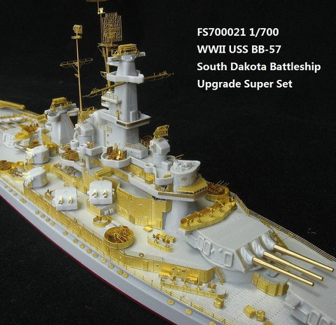 ファイブスターモデル FS700021 1/700 WWII 戦艦 BB-57 サウス・ダコタ用アップグレードスーパーセット(トランぺッター05760用)