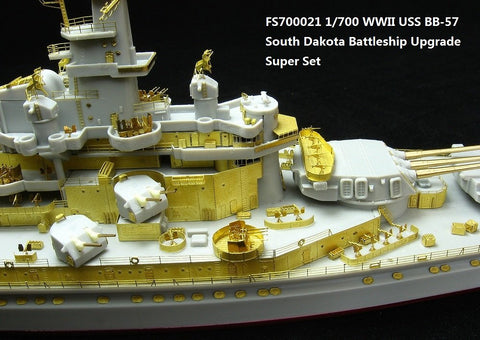 ファイブスターモデル FS700021 1/700 WWII 戦艦 BB-57 サウス・ダコタ用アップグレードスーパーセット(トランぺッター05760用)