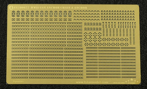 ファイブスターモデル FS700022 1/700 WWII アメリカ海軍 アンカー&アンカーチェーン