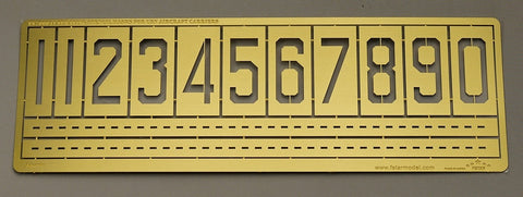 ファイブスターモデル FS700041 1/700 アメリカ海軍 航空母艦用 甲板塗装ステンシルマスク テンプレート