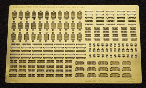 ファイブスターモデル FS700046 1/700 WWII アメリカ海軍 艦艇用フローターバスケット&浮き輪