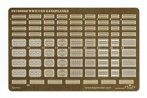 ファイブスターモデル FS700068 1/700 WWII アメリカ国海軍 艦艇用登舷台&渡り板