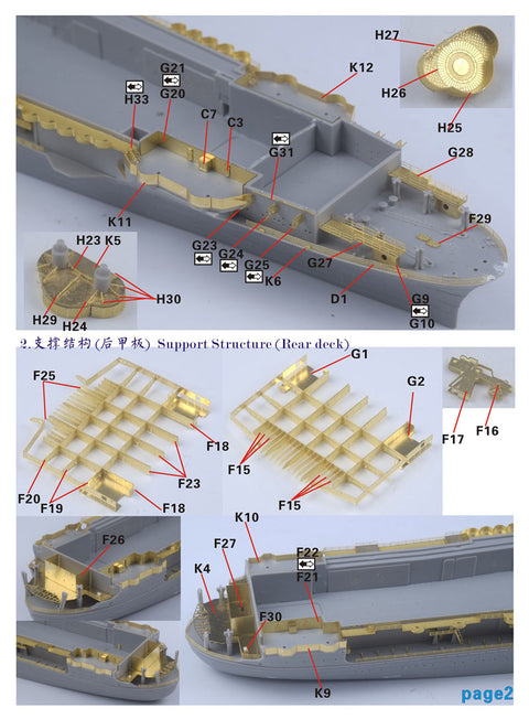 ファイブスターモデル FS700127 1/700 WWII アメリカ海軍 航空母艦 CV-6 エンタープライズ 1943 アップグレードセット