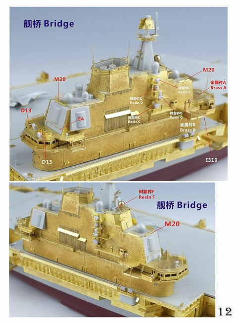 ファイブスターモデル FS700152 1/700 中国人民解放軍海軍 航空母艦 遼寧 2019 スーパーアップグレードセット(トランぺッター06703用)