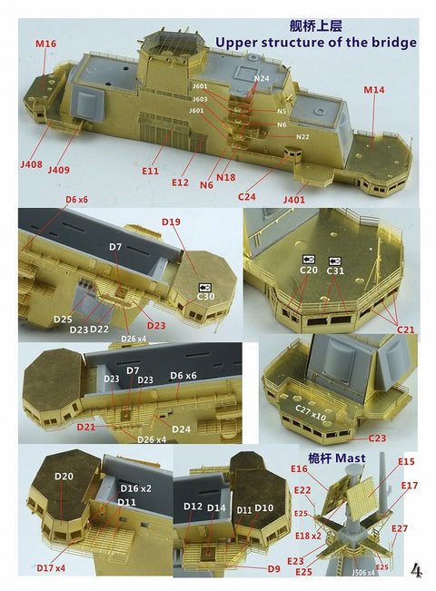 ファイブスターモデル FS700152 1/700 中国人民解放軍海軍 航空母艦 遼寧 2019 スーパーアップグレードセット(トランぺッター06703用)