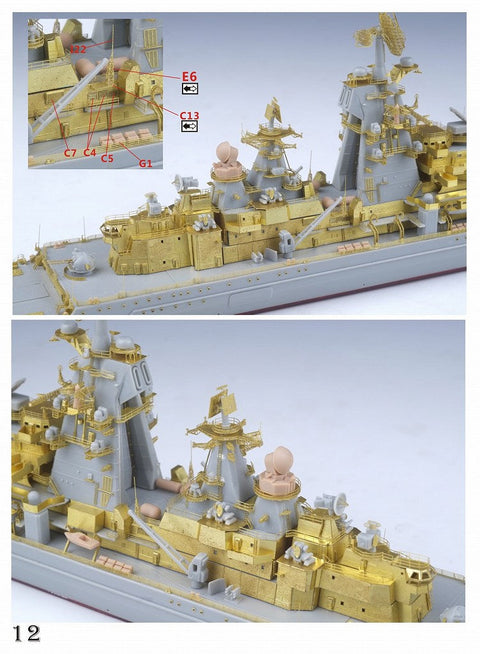 ファイブスターモデル FS700160 1/700 ロシア海軍 キーロフ級ミサイル巡洋艦 ピョートル・ヴェリーキイ 2017 コンプリートアップグレードセット(トランぺッター05710用)