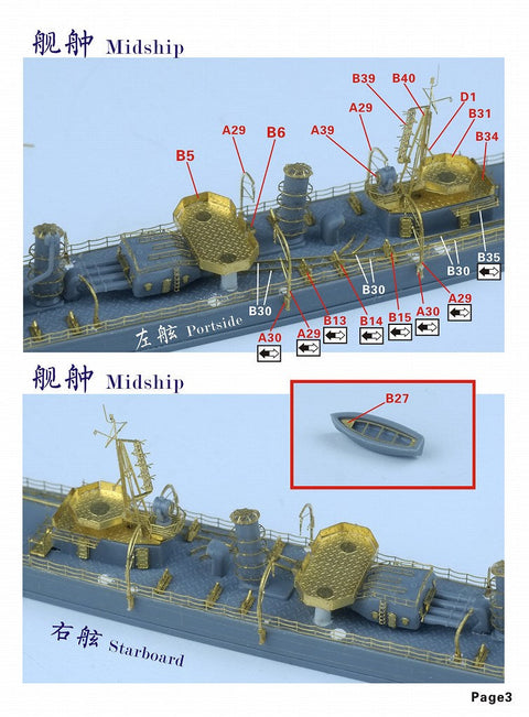 ファイブスターモデル FS710006Lite 1/700 日本海軍 松型駆逐艦 松用イージーアップグレードセット(タミヤ 31428用)
