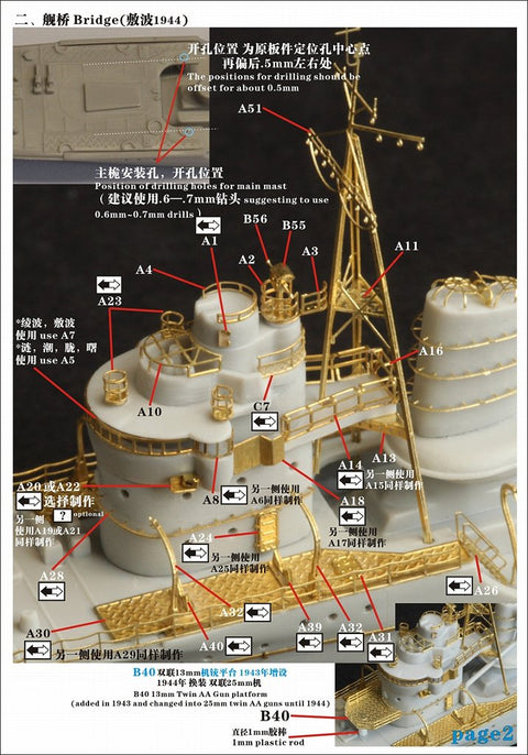 ファイブスターモデル FS710029 1/700 日本海軍 特型駆逐艦II型 敷波 1944用 アップグレードセット