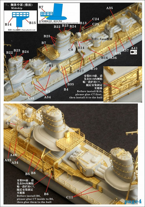 ファイブスターモデル FS710029 1/700 日本海軍 特型駆逐艦II型 敷波 1944用 アップグレードセット