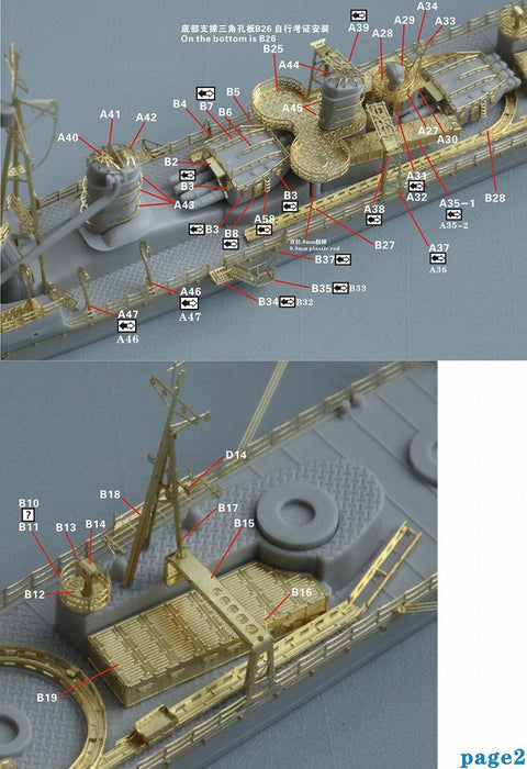ファイブスターモデル FS710101 1/700 日本海軍 朝潮型駆逐艦前期型 アップグレードセット