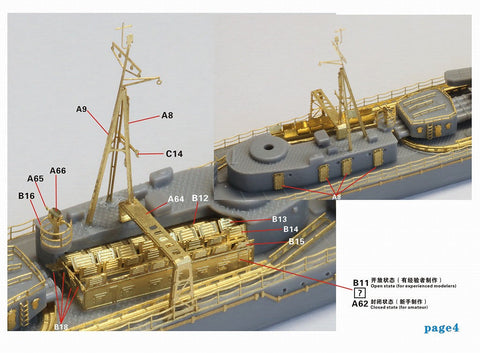 ファイブスターモデル FS710258 1/700 WWII 日本海軍 朝潮型駆逐艦前期型 アップグレードセット