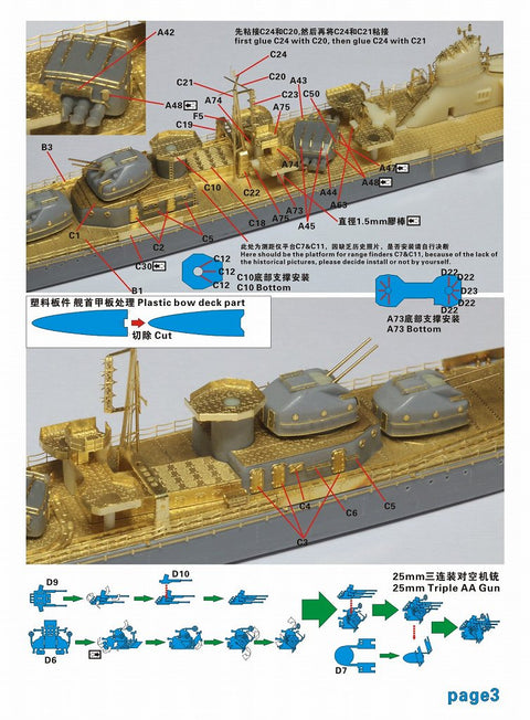 ファイブスターモデル FS710259 1/700 WWII 日本海軍 駆逐艦 冬月 アップグレードセット