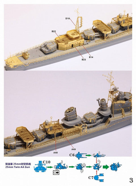 ファイブスターモデル FS710303 1/700 WWII 日本海軍 特型駆逐艦III型 アップグレードセット(ヤマシタホビー用)