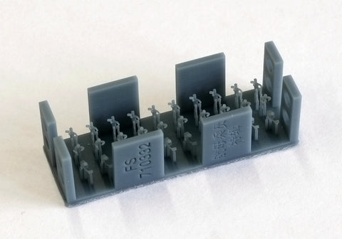 ファイブスターモデル FS710334 1/700 船員 9 日本海軍 空母甲板クルー スペシャルセット 1 (3Dプリンター製・7ポーズ各10体)