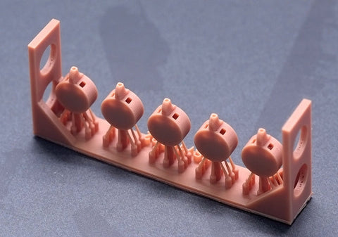 ファイブスターモデル FS710382 1/700日本海軍 赤城/加賀用 20cm砲砲身 (10set) 3Dプリント 真鍮バレル付き