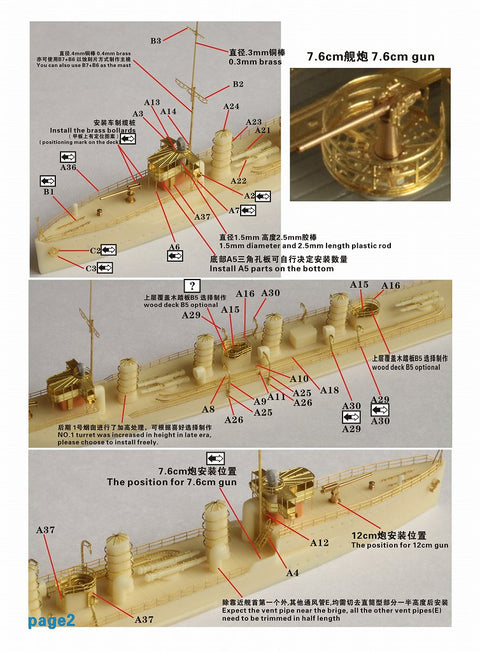 ファイブスターモデル FS720026 1/700 日本海軍 海風型駆逐艦 レジンキット